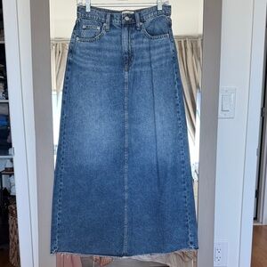 Denim Maxi Skirt